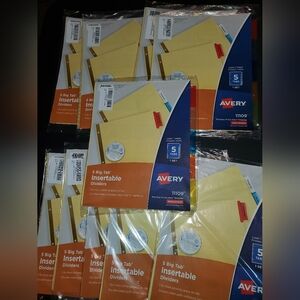 9pks Avery Big Tab 5 Dividers 3pks